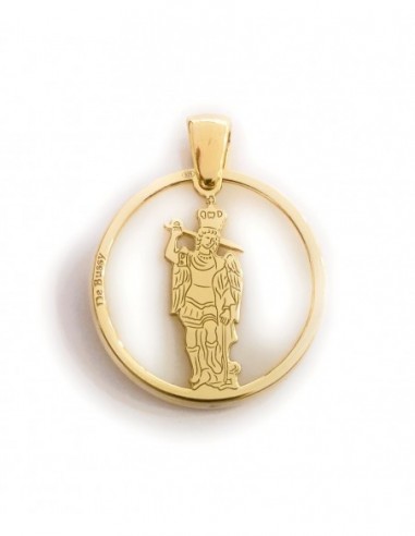 Medalla San Miguel Arcángel plata de ley