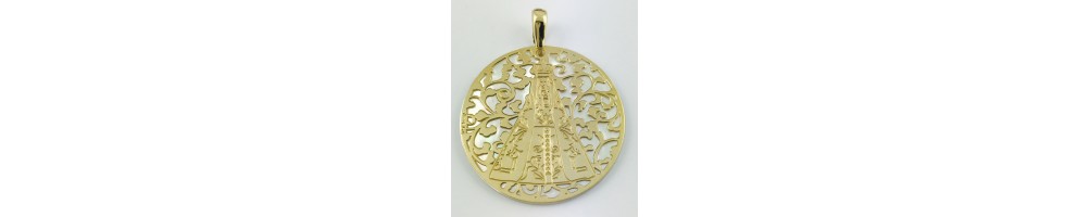 Medalla Virgen Nuestra Señora de Begoña plata de ley®. 40mm®