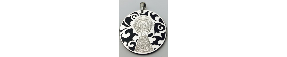 Medalla Virgen del Pilar plata de ley®. 35mm
