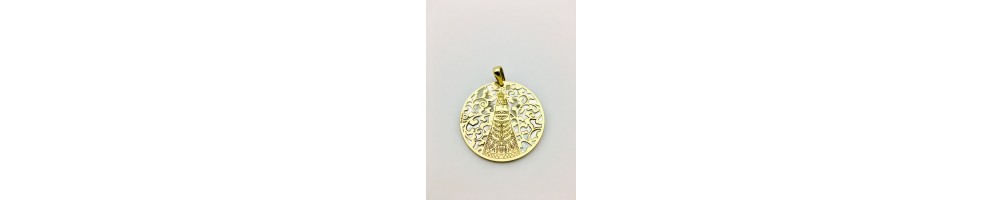 Medalla Virgen de Loreto plata de ley®. 40mm