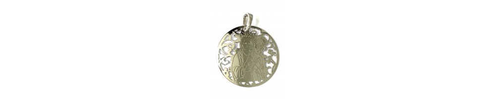 Medalla Virgen de la Almudena en plata de ley®. 35mm