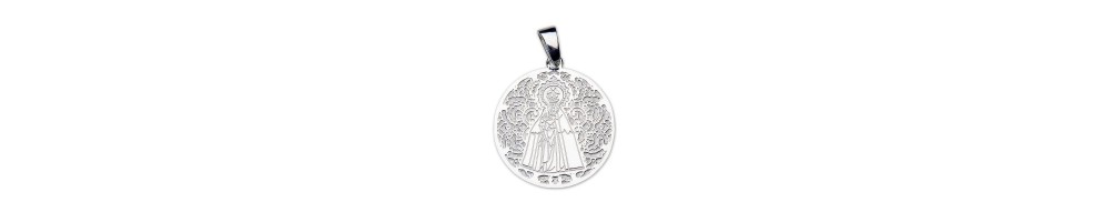 Medalla Virgen del Mar Plata Ley 925m 25mm