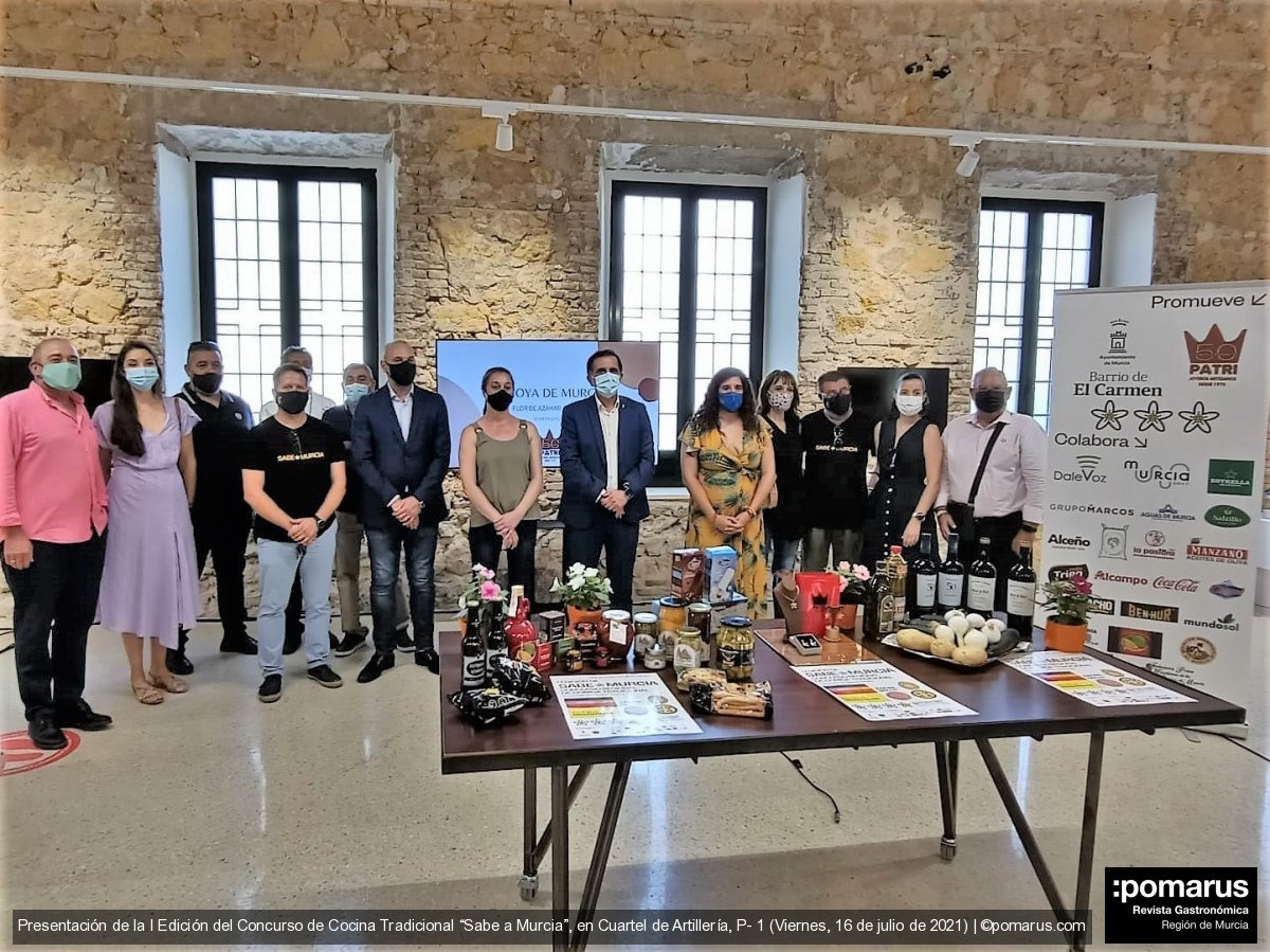 Patrocinadores oficiales de la  I Edición del Concurso de Cocina Tradicional “Sabe a Murcia”, en Cuartel de Artillería