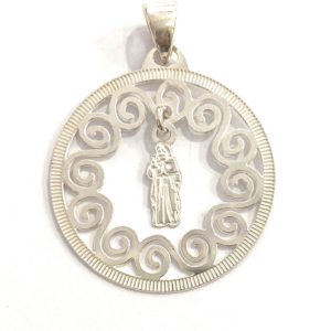 Medalla Apóstol Santiago en plata de ley 925