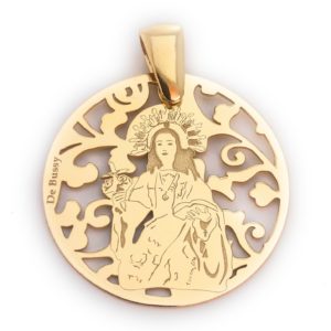 Medalla La Santa de Totana plata de ley®. 25mm