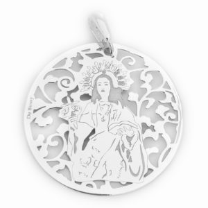 Medalla La Santa de Totana plata de ley®. 35mm