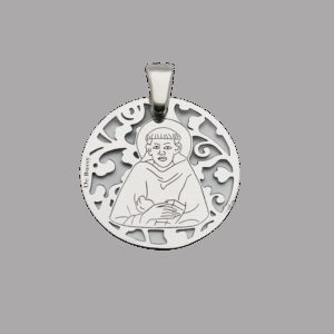 Medalla San Francisco de Asís plata de ley®. 25mm