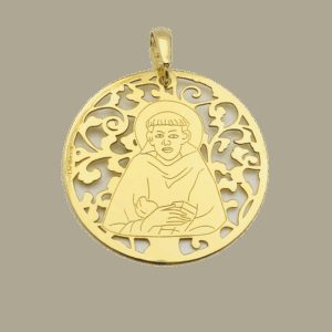 Medalla San Francisco de Asís plata de ley®. 35mm