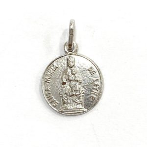 Medalla Virgen de Leyre plata de ley 15mm