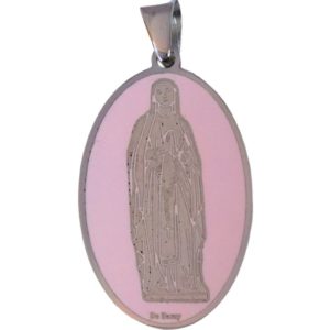 Medalla Virgen de Lourdes plata de ley® 30mm