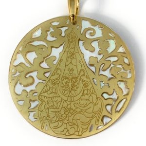 Medalla Virgen del Castillo plata de ley®. 40mm