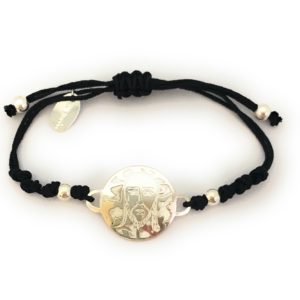 Pulsera de la Santa Faz en plata de ley y nácar®. 20mm