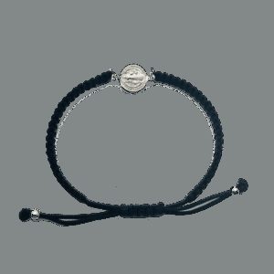 Pulsera San Benito en plata de ley