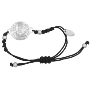 Pulsera Virgen de los Llanos plata de ley y nácar® 20mm