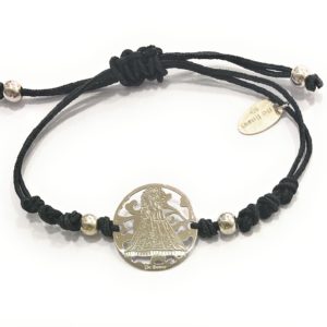 Pulsera Virgen de Monserrate plata de ley® 20mm